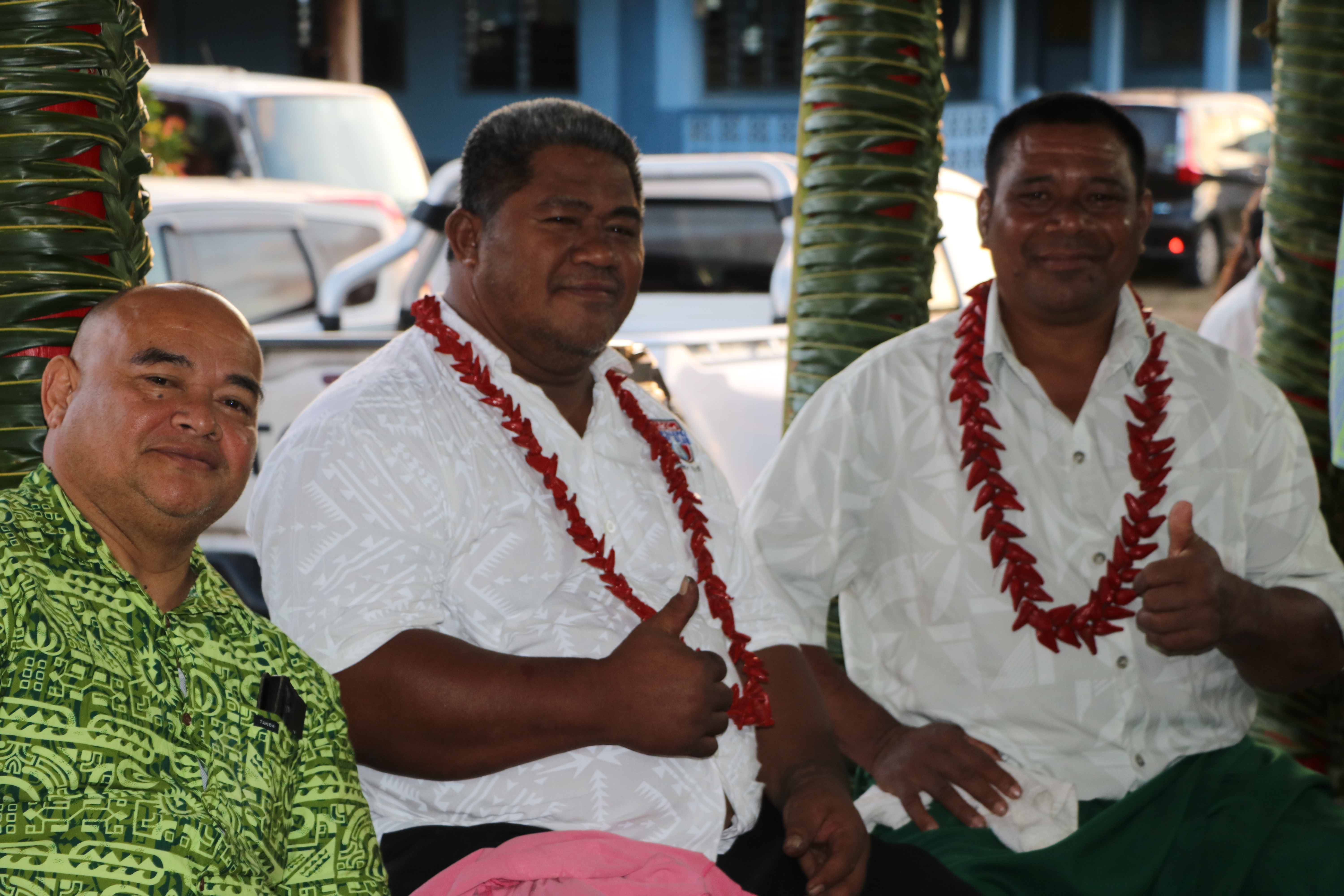 Director Matai'a Steve, Storm Rugby League President Solofuti & Mauigoa Pita